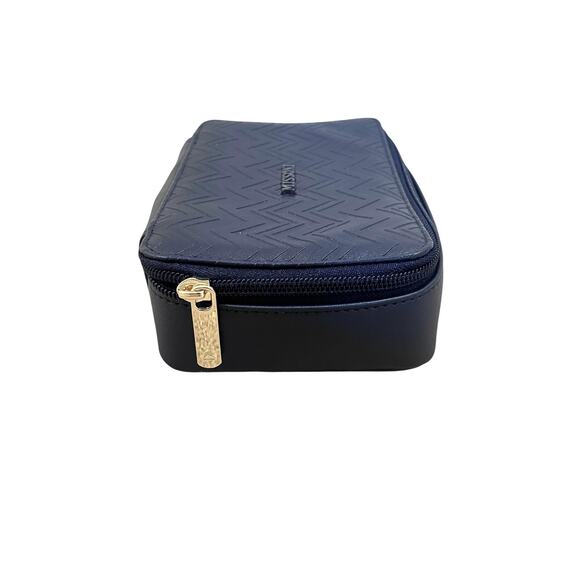 Missoni for Delta Travel Toiletry Bag Case Navy Blue Chevron Pattern New - Picture 4 of 7